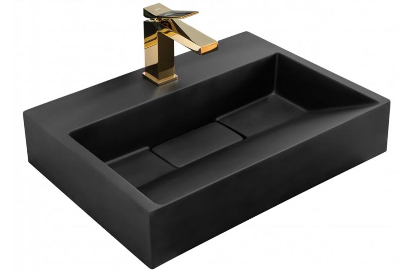 умывальник rea goya black rea-u8778 50x37 черный