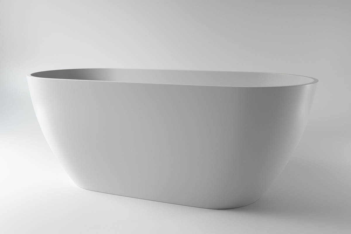 ванна каменная holbi venus 170x80 scw белая матовая