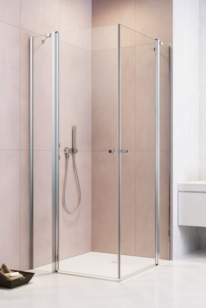 душевой уголок radaway eos ii kdd 80 80х90 прозрачное/хром