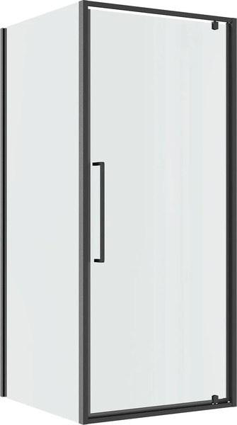 душевой уголок niagara nova ng-35-8agr-a90gr-34 80x90 стекла прозрачные, профиль графит