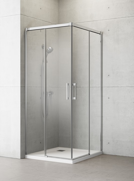 душевой уголок radaway idea 8 kdd 90x90 стекла прозрачные, профиль хром