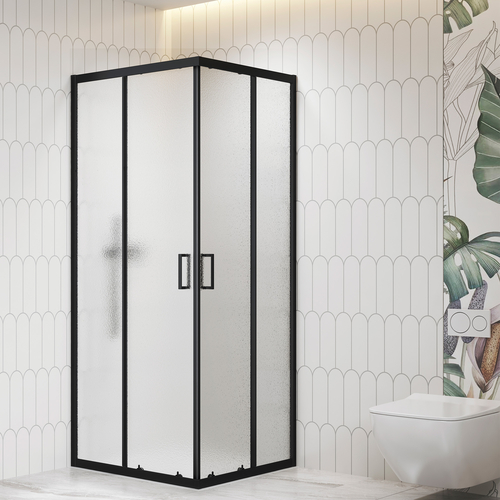 душевой уголок rgw classic cl-36-b 80x80 стекло cora / профиль черный