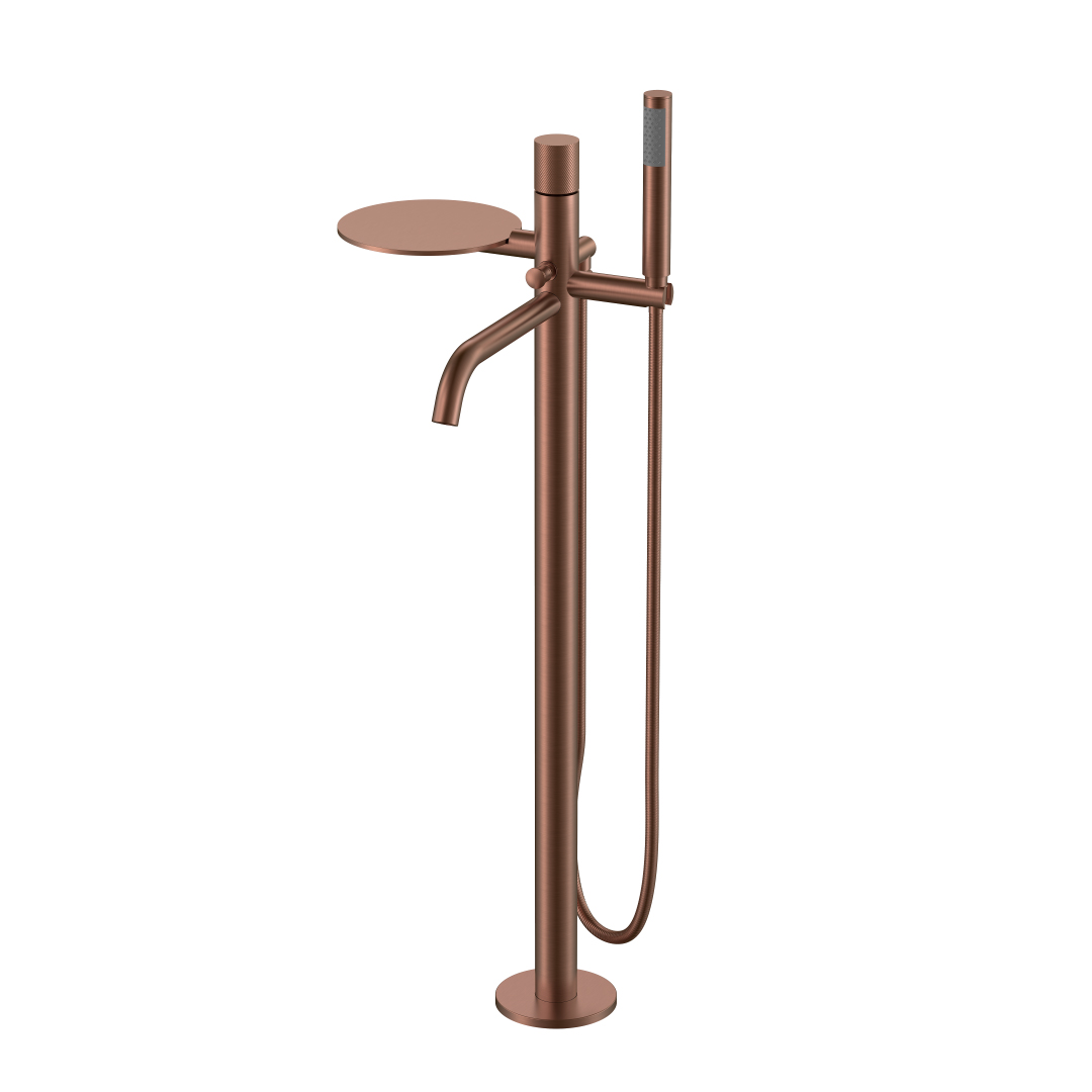 смеситель напольный boheme stick brushed bronze 129-brb.2 ручка touch