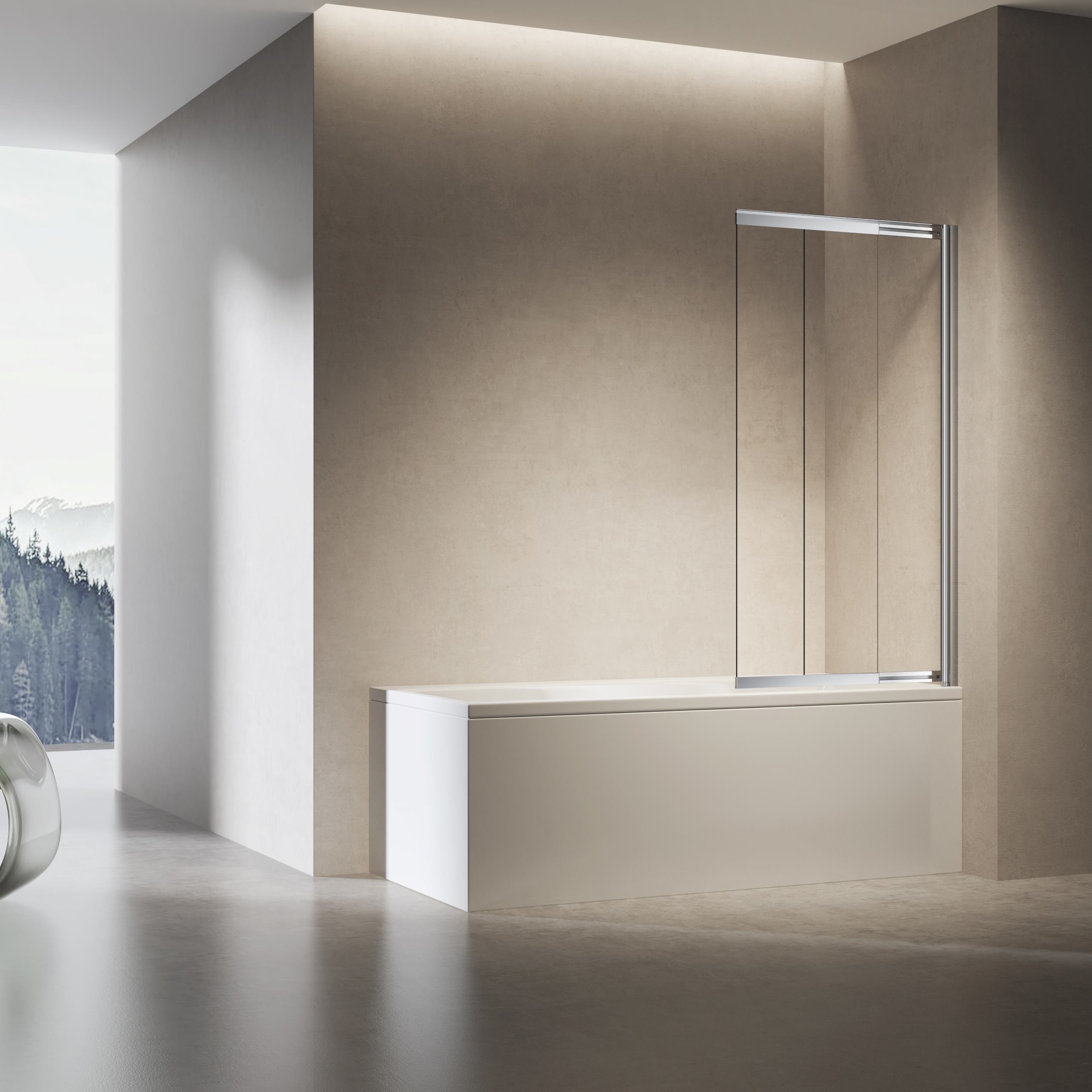 шторка для ванны vincea vsb-6e900cl-r 90x140 правая, стекло прозрачное / профиль хром