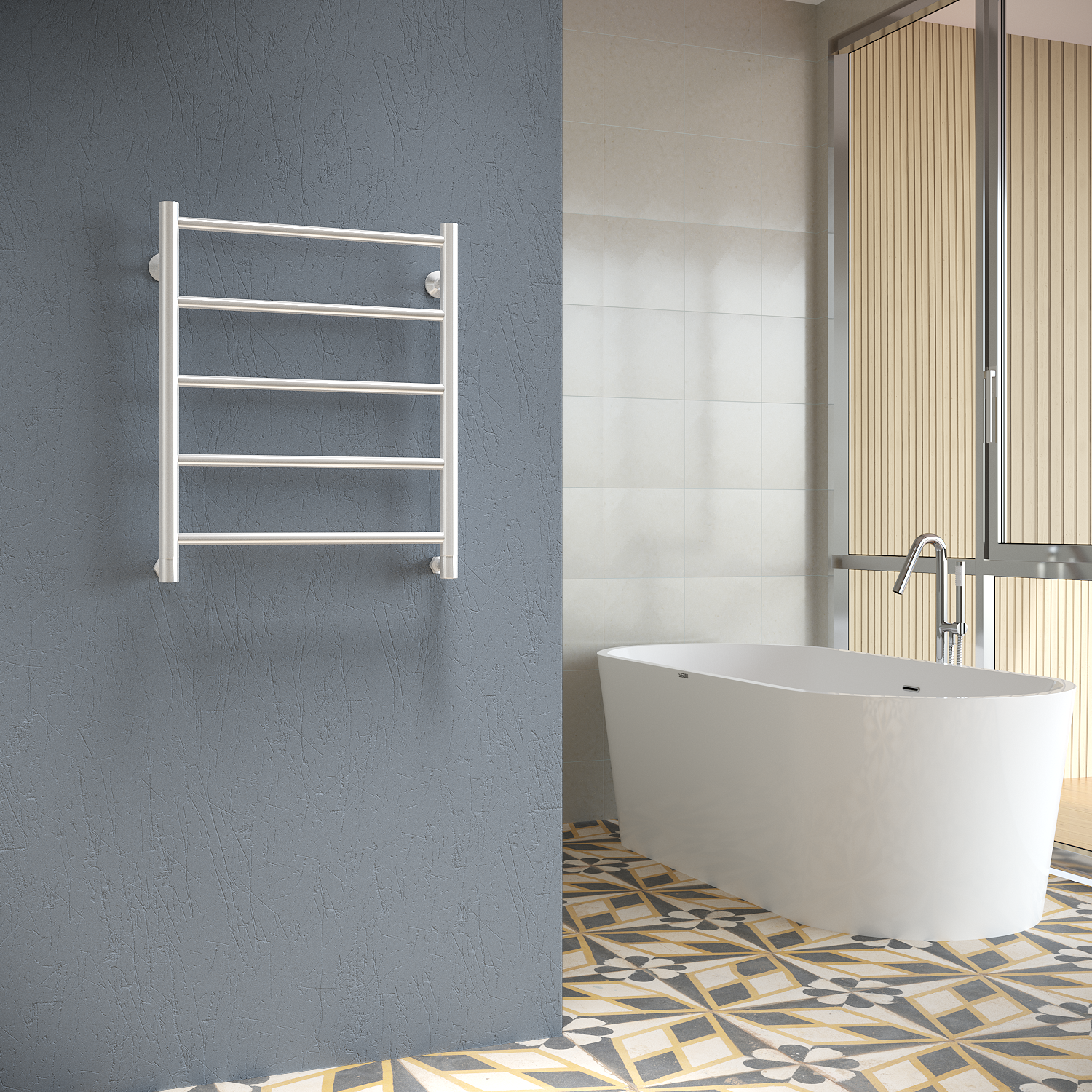 полотенцесушитель водяной stinox toscana 50x60 белый глянец