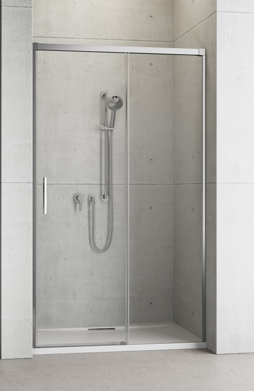 душевая дверь radaway idea 8 dwj 140x200 правая, стекла прозрачные, профиль хром