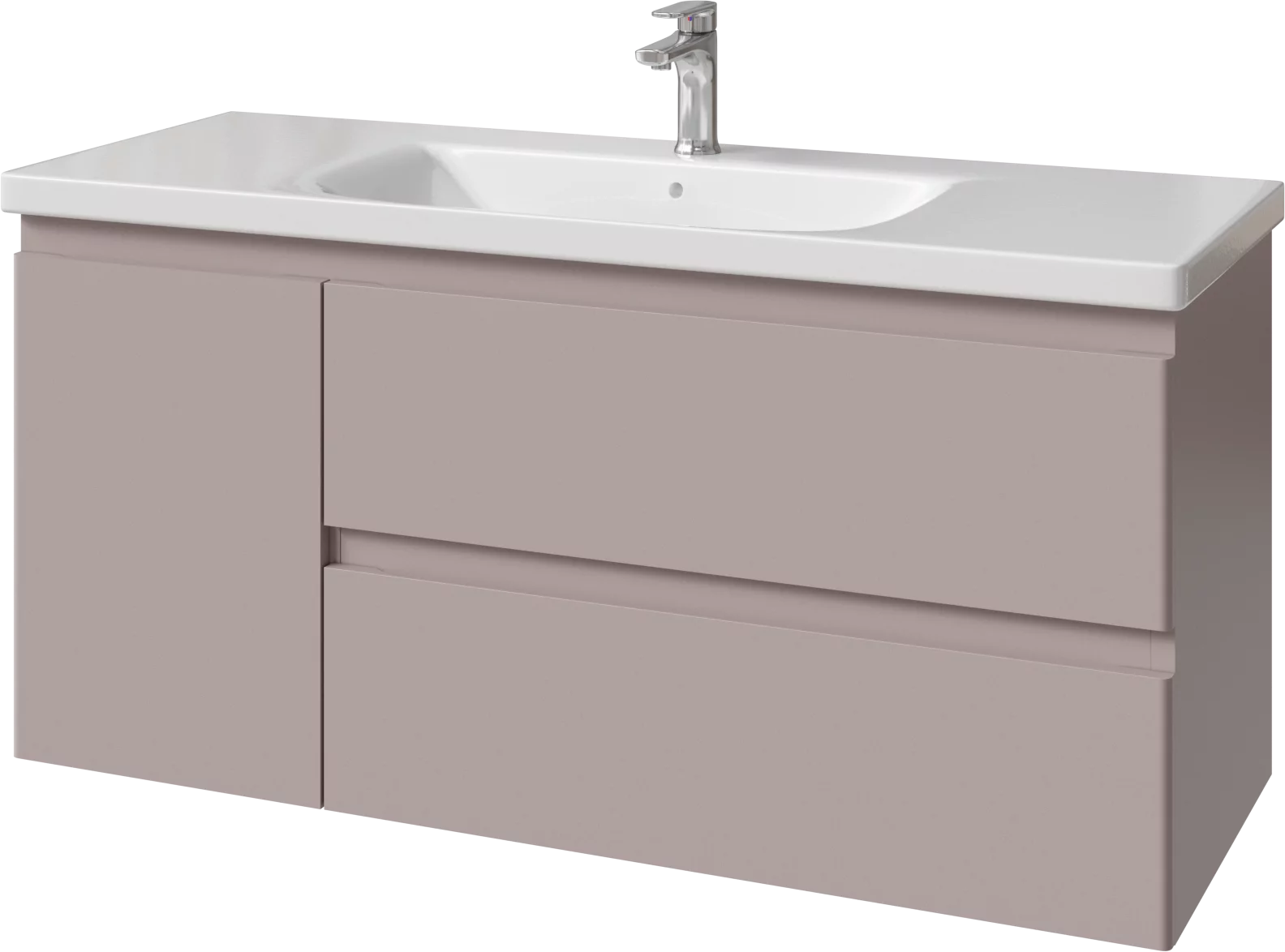 тумба подвесная caprigo forte 120 36117l eml-b066 коричневый матовый