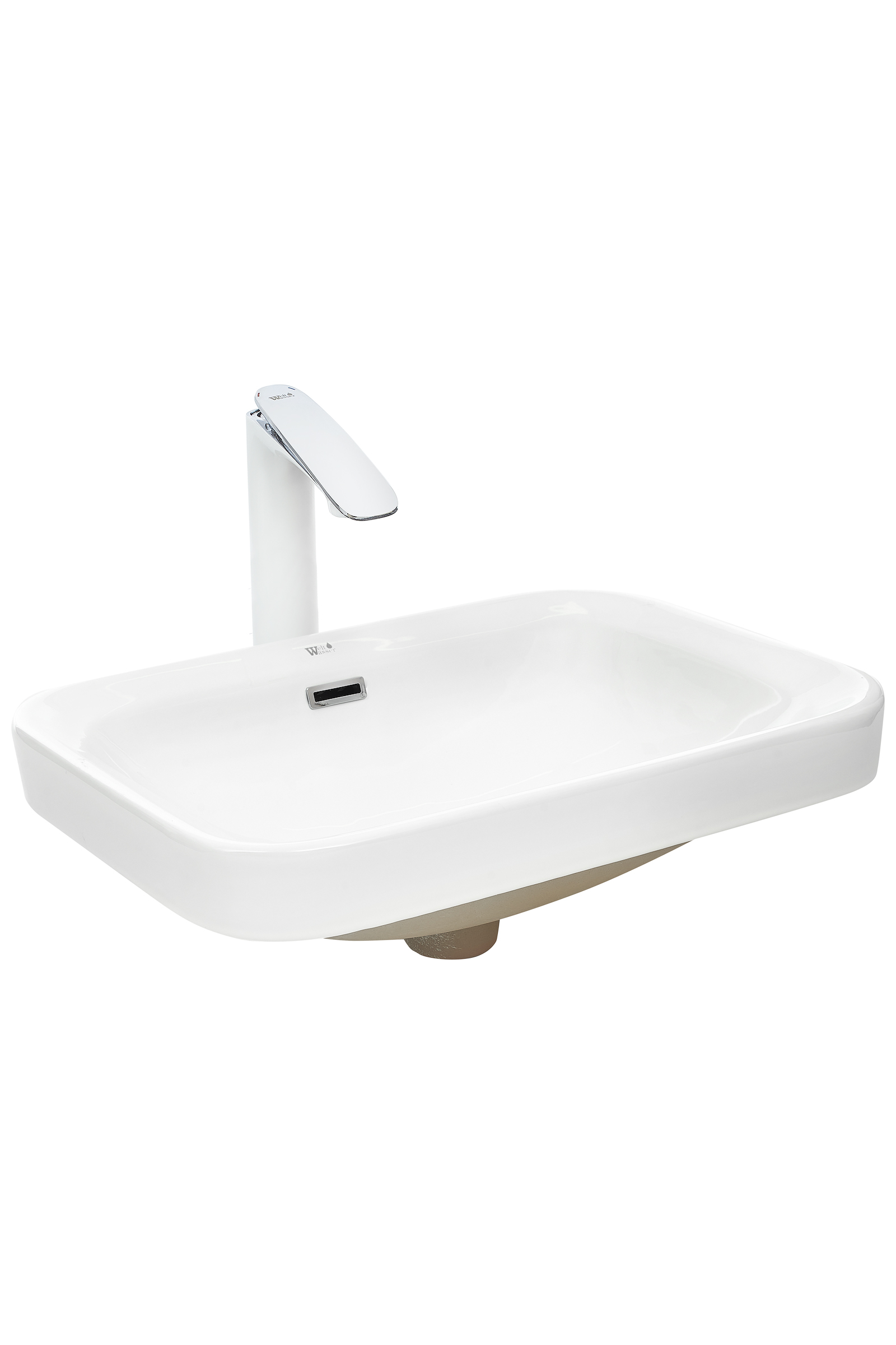 умывальник встраиваемый welt-wasser deilbach 6040 56,5x42,5 белый