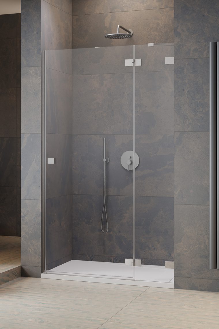 душевая дверь radaway essenza pro brushed nickel dwj 120x200 r стекло прозрачное/профиль брашированный никель