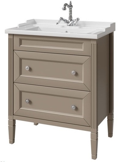 тумба напольная caprigo albion concept 70 34022-sf04 коричневый матовый