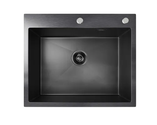 мойка кухонная axus ls-6050bm графит