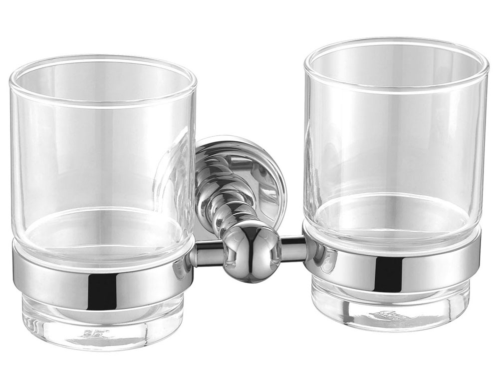 стакан для зубных щеток vivi felice classico n 1029 двойной, хром