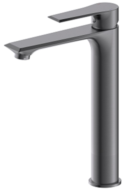 смеситель для умывальника vivi felice 8025 g gun metal вороненая сталь