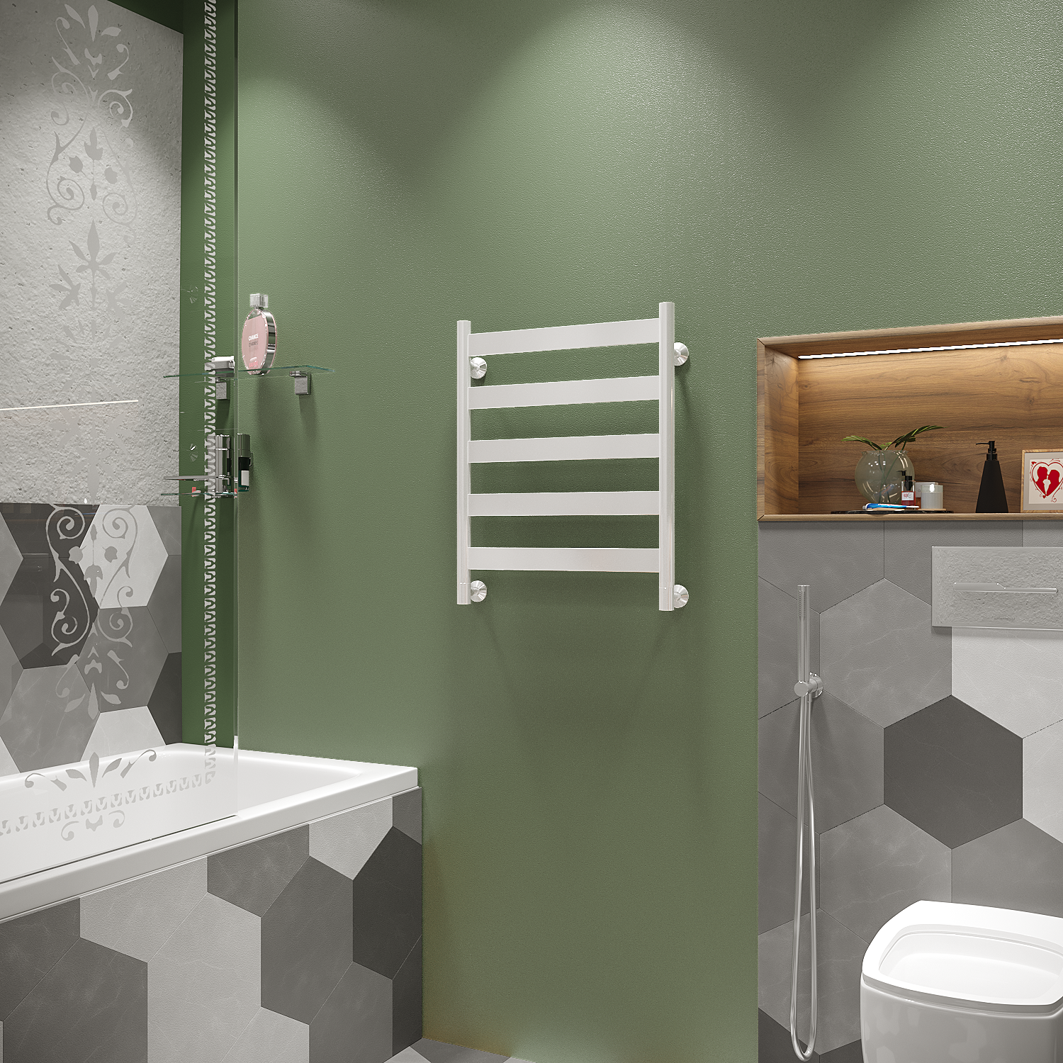 полотенцесушитель водяной stinox napoli 50x60 белый глянец