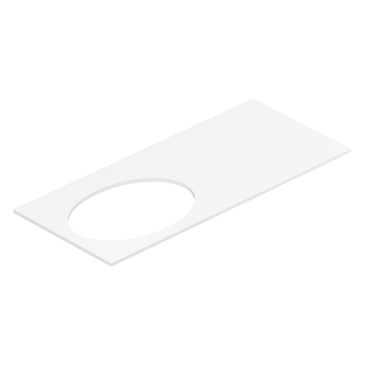 столешница белюкс luna-jazz-el540 нп120 120x52 белый матовый, solid surface