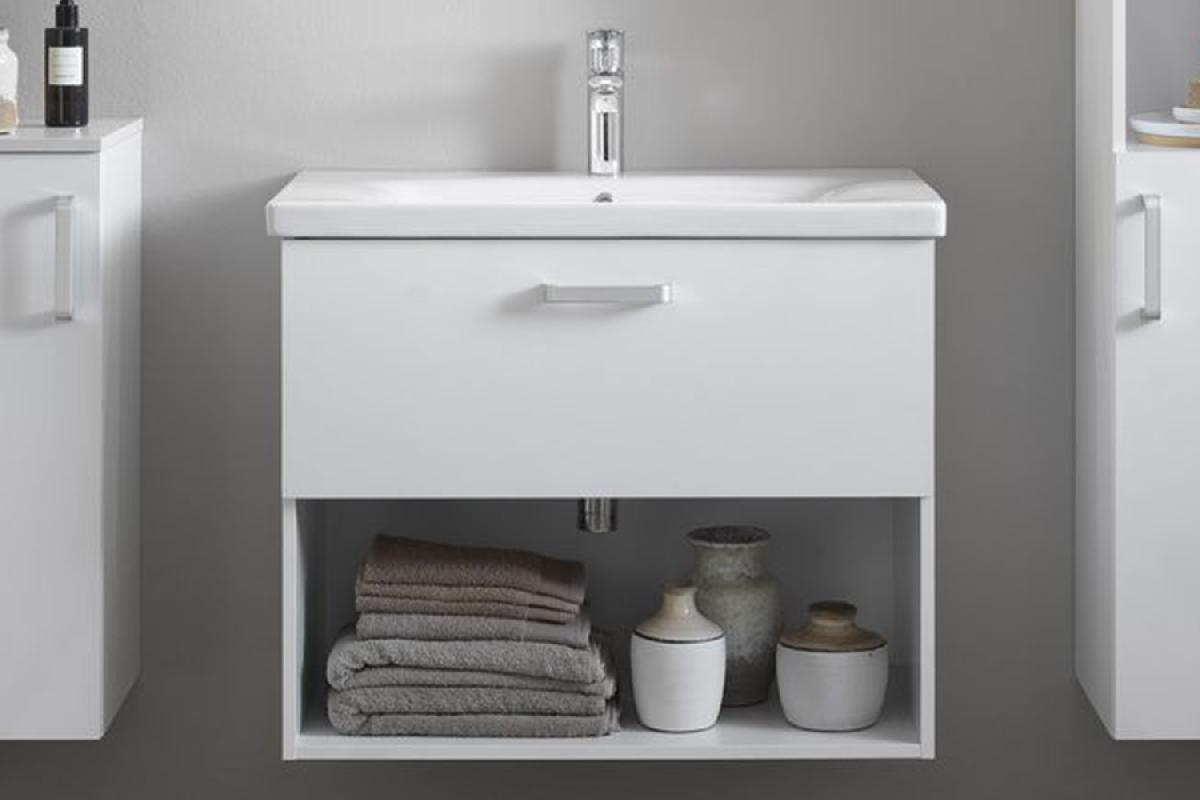 тумба подвесная kolpa-san evelin oue ii 65 white matt, белый матовый