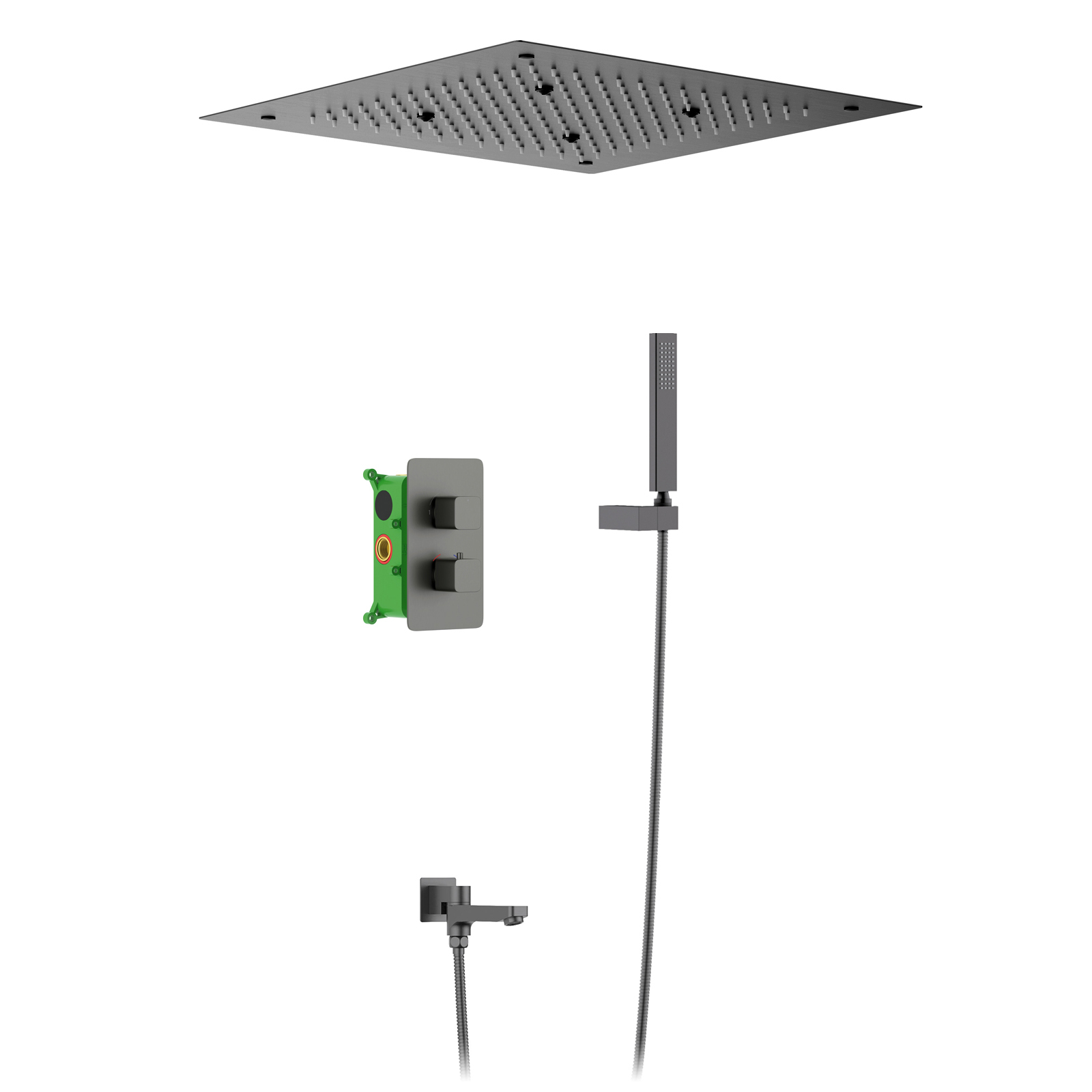 душевая система скрытого монтажа timo petruma sx-5019/18sm black gold с термостатом