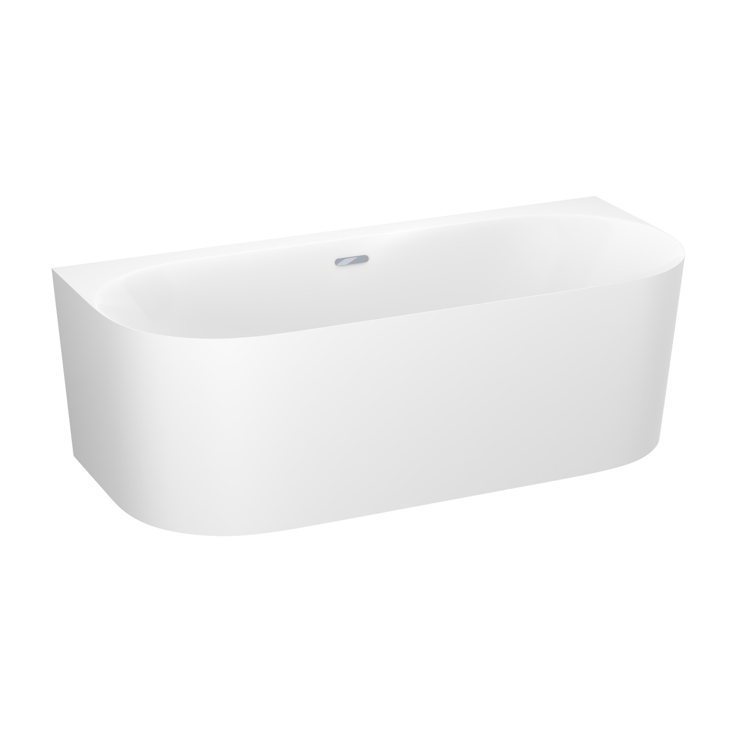 ванна акриловая wellsee collaro 180x80 (слив-перелив хром) белый глянец