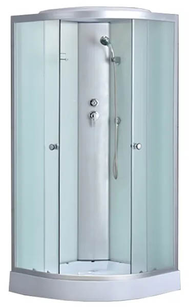 душевая кабина oda 8420nm 90x90 стекла матовые, профиль хром