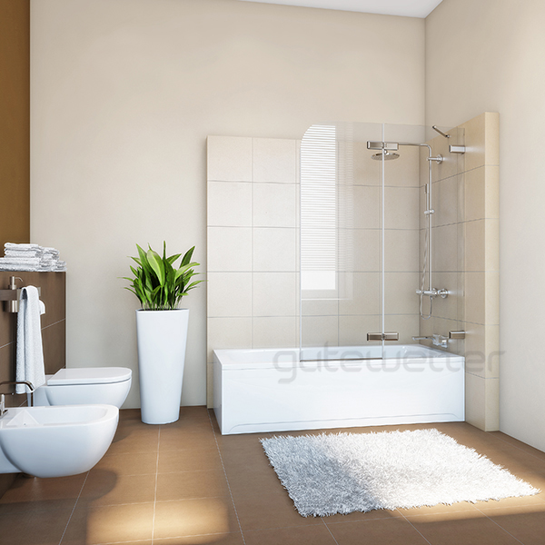 шторка на ванну gutewetter trend pearl gv-862a 90x160 (бронза)