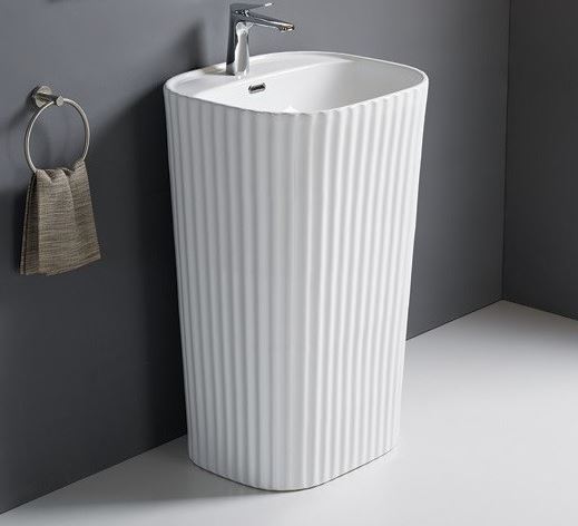умывальник ceramalux b303rf 47x54 белый глянец