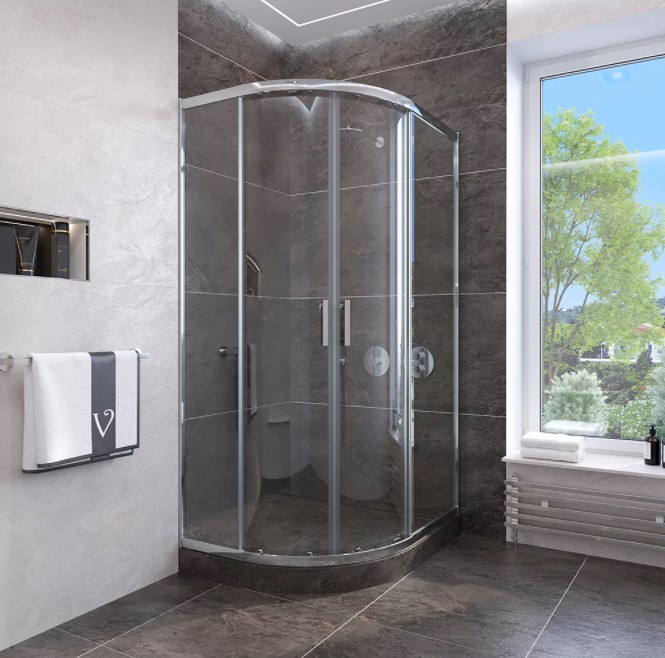 душевой уголок veconi rovigo rv-107 90x90 прозрачные стекла