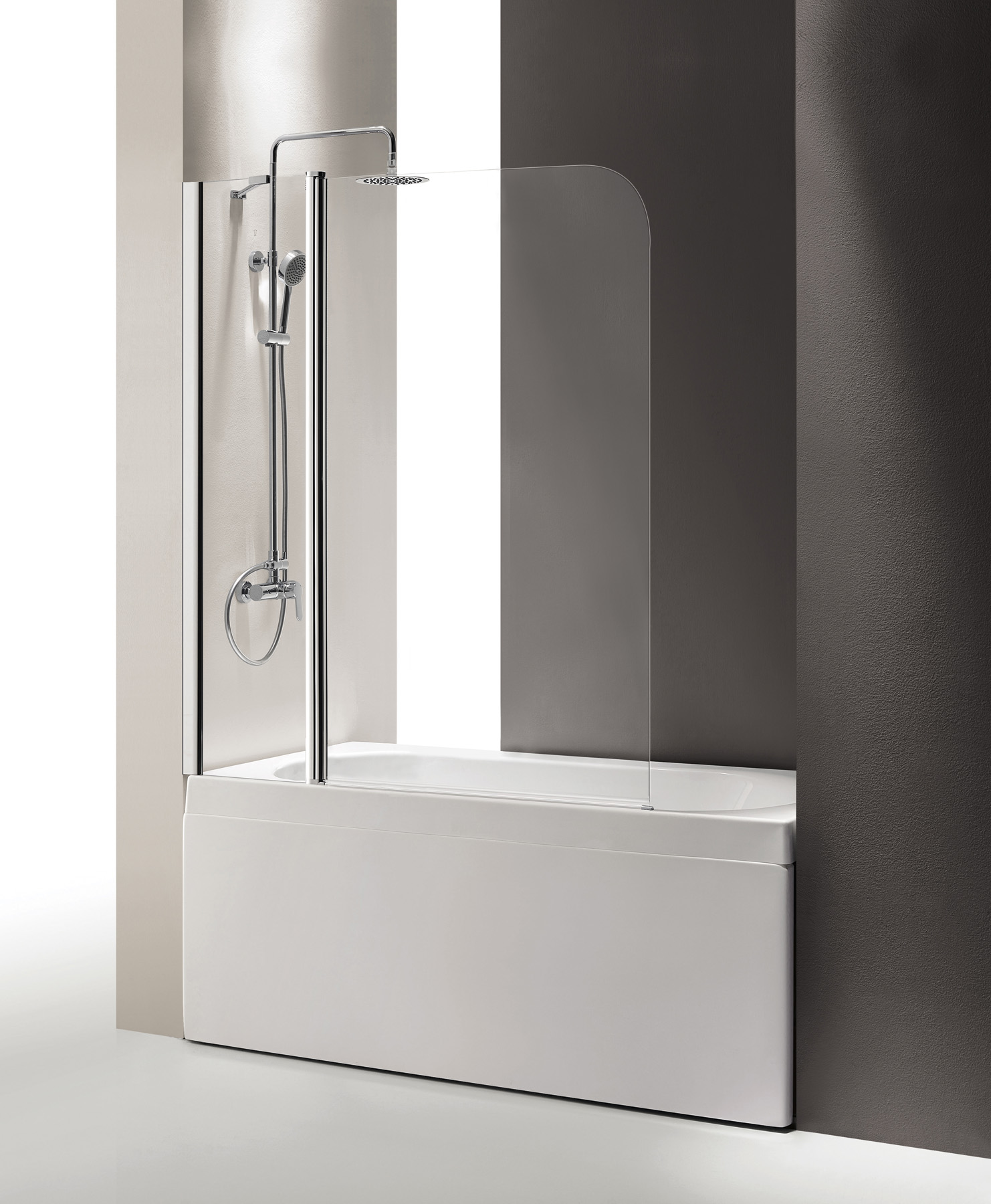 шторка на ванну cezares eco-o-v-11-120/140-c-cr 120x145 стекло прозрачное, профиль хром