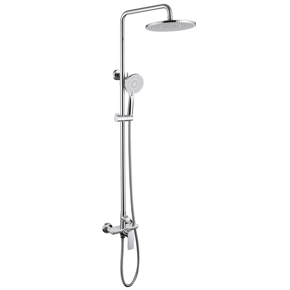 душевая стойка abber weiss insel af8020 хром