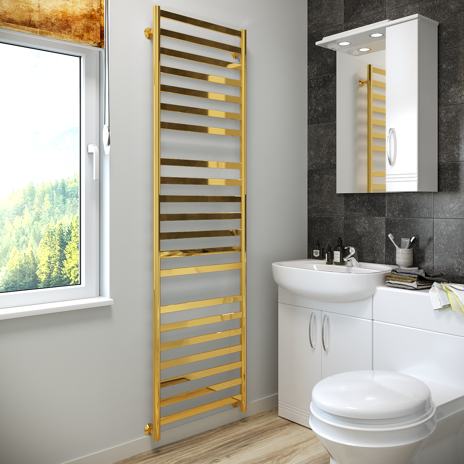 полотенцесушитель водяной stinox maxima luxe 50x180 золото глянец