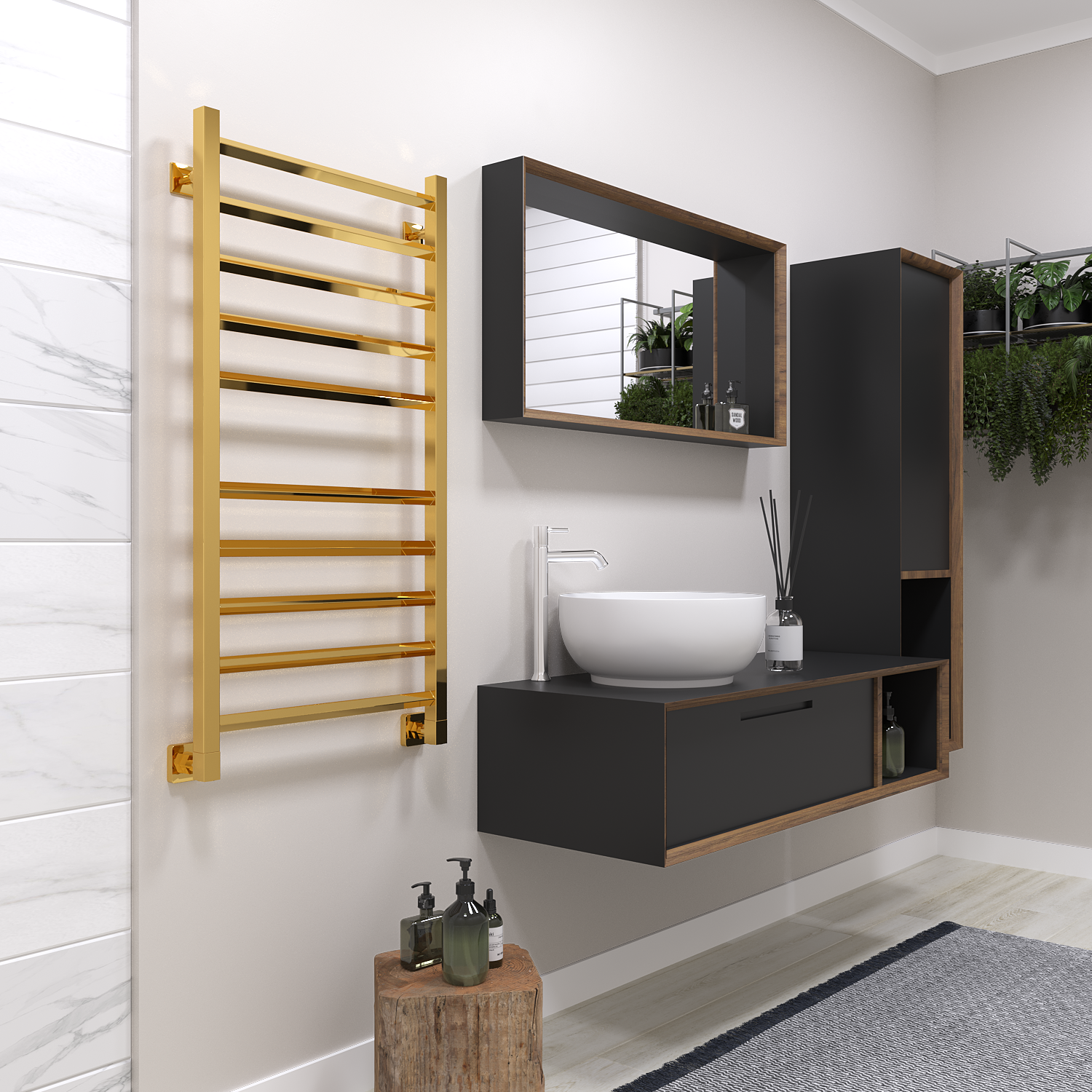 полотенцесушитель водяной stinox sorento 50x100 золото глянец