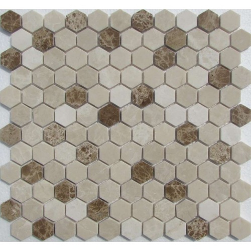 мозаика fk marble hexagon cream 29.5 x 28