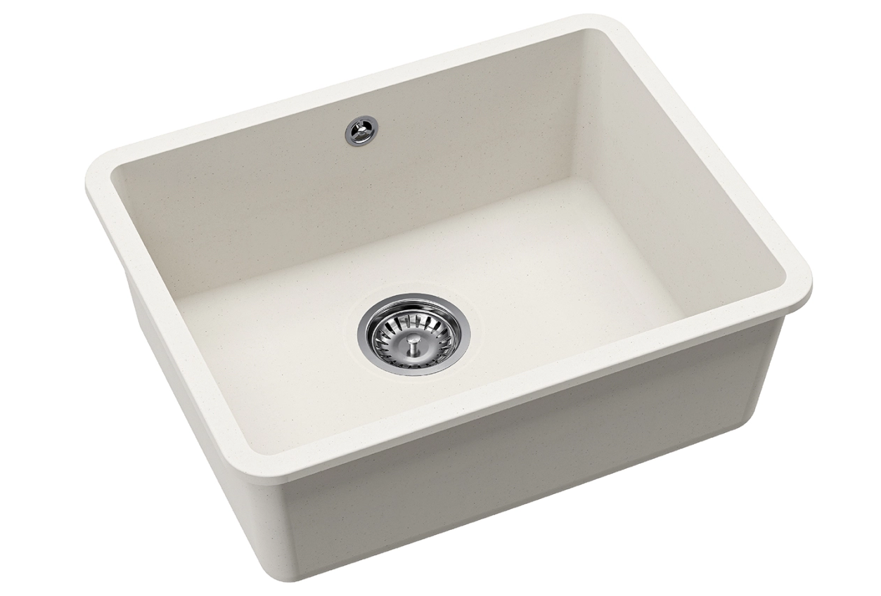 мойка кухонная aquasanita fast sqf 103 710 aw alba, белый