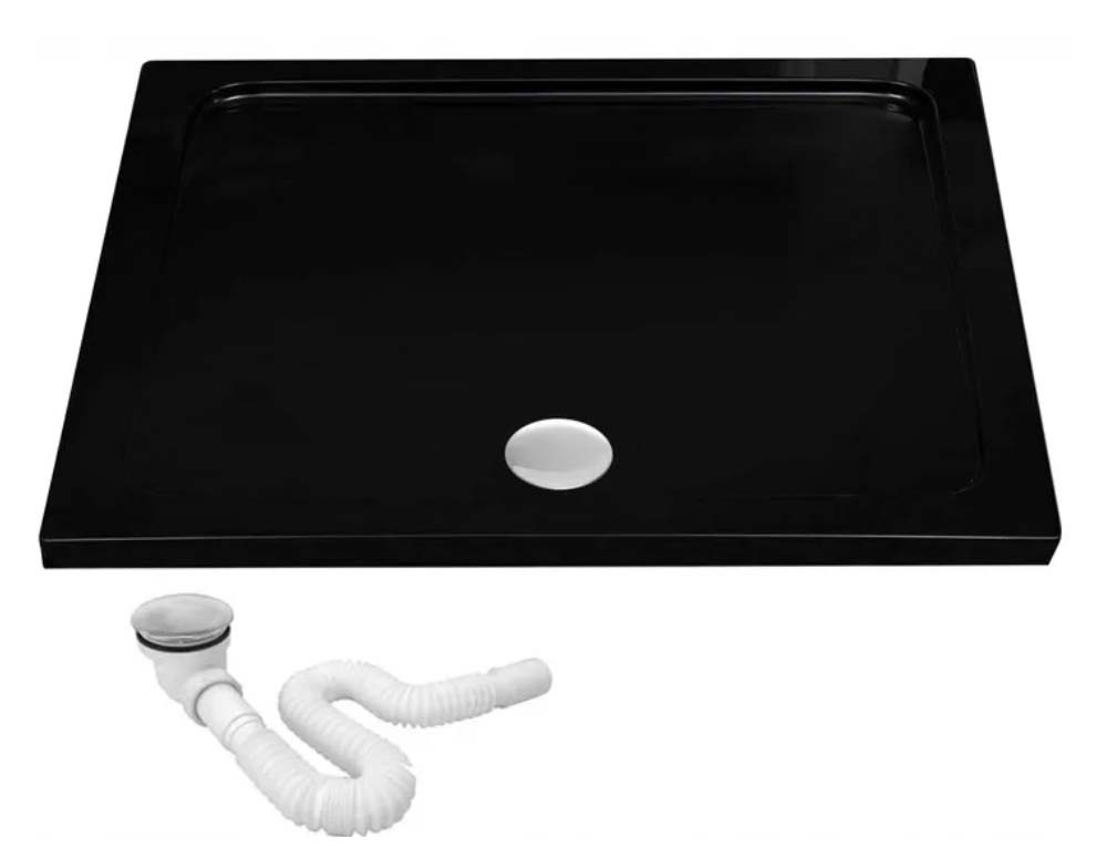 душевой поддон rea savoy black 90x90 черный