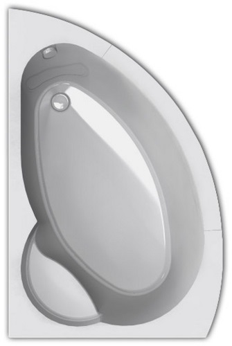 ванна акриловая aquatek аякс 2 170х110 l с экраном и каркасом