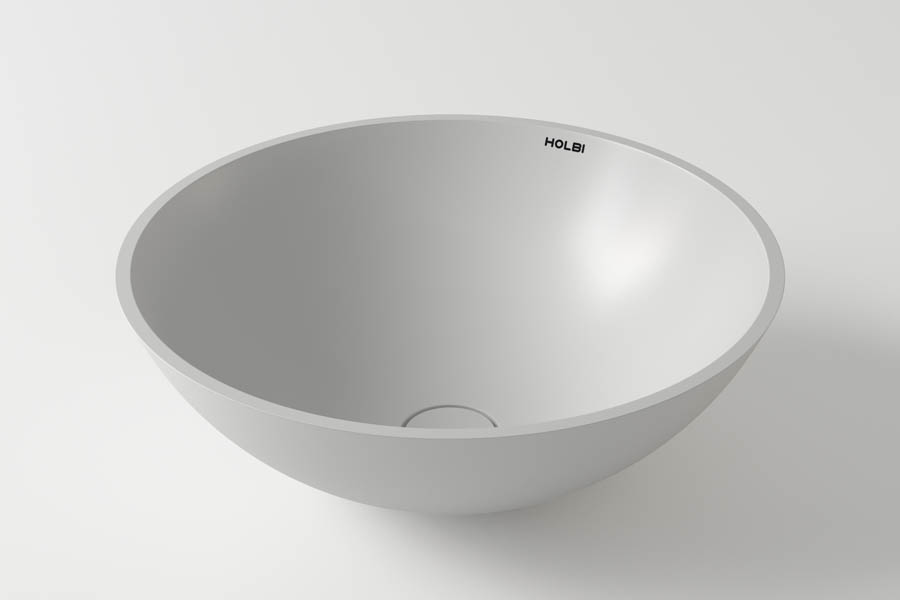 умывальник накладной holbi demeter 40x40 scw белый матовый