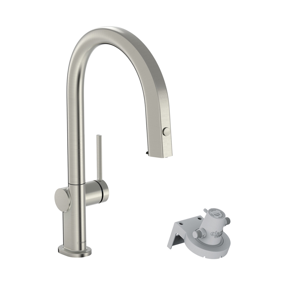 смеситель для кухни hansgrohe vivenis 76803800 с подключением фильтра, сталь