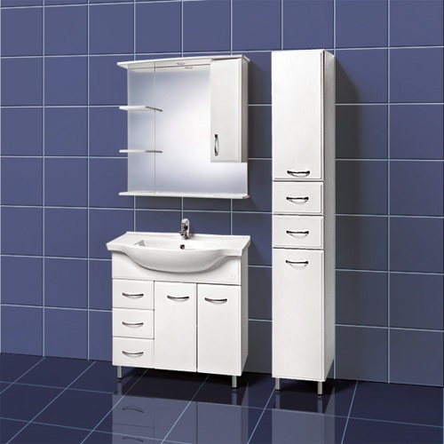 Шкаф с зеркалом Акваль Эмили AL.04.75.02.R правый фото 3 шкаф с зеркалом акваль эмили al.04.75.02.r правый фото 3