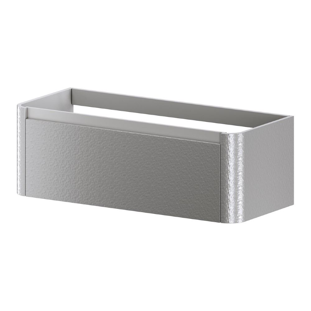 тумба подвесная без умывальника armadi art voi 782-120-sf-l stonefinish luna, серый