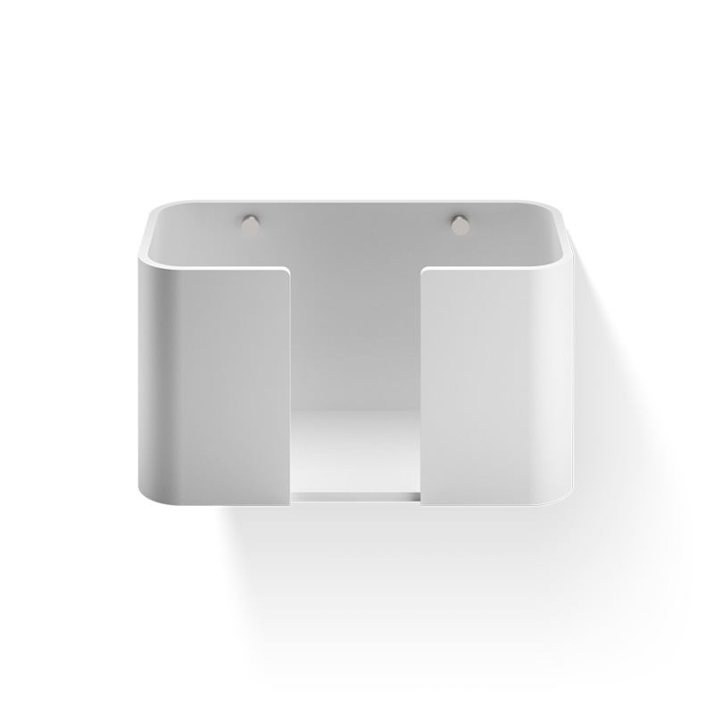 держатель для бумажных полотенец decor walther stone white wptb 0974255 белый / матовая сталь