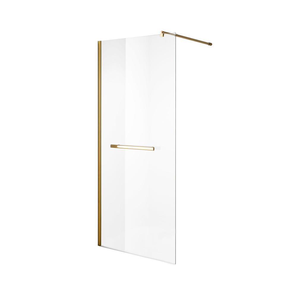 душевой уголок niagara nova ng-641-11 gold 110x195 стекла прозрачные, профиль золото