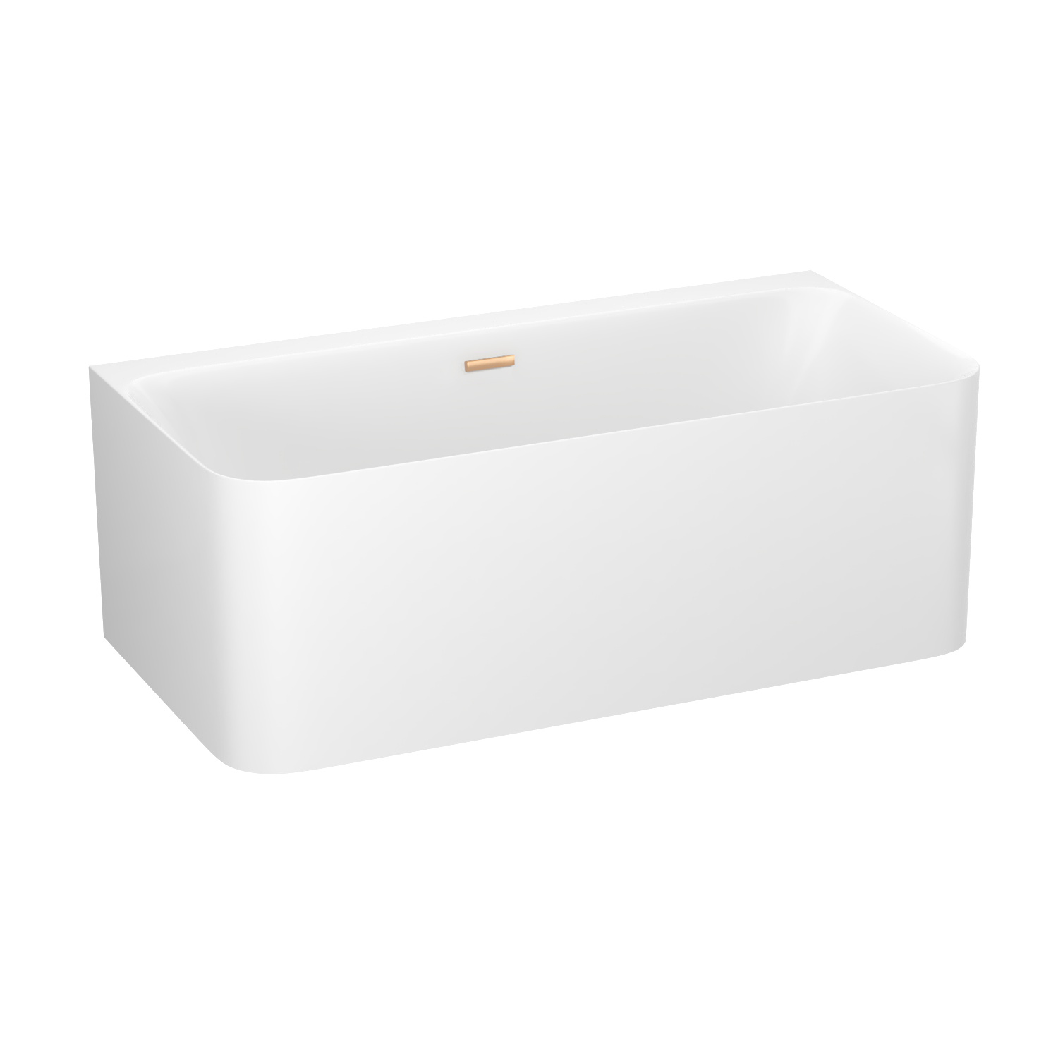 ванна акриловая wellsee clermont 170x75 (слив-перелив золото) белый глянец
