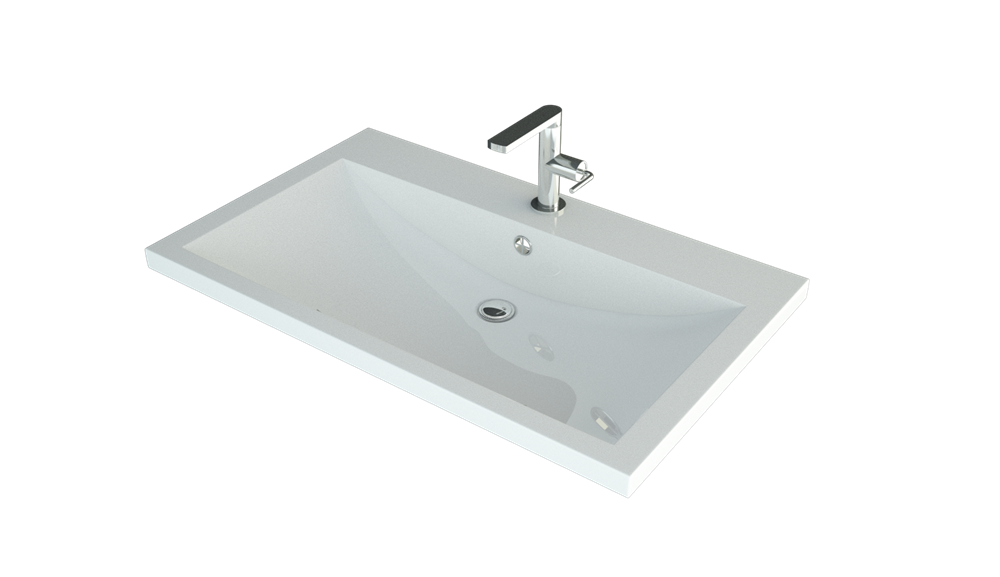 умывальник madera alice 80x48 белый глянец