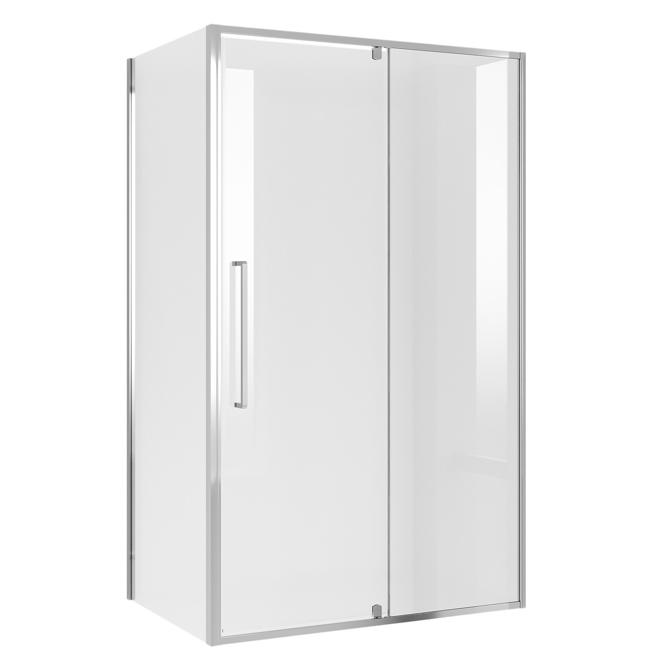 душевой уголок niagara nova 120x80 стекло прозрачное / профиль хром