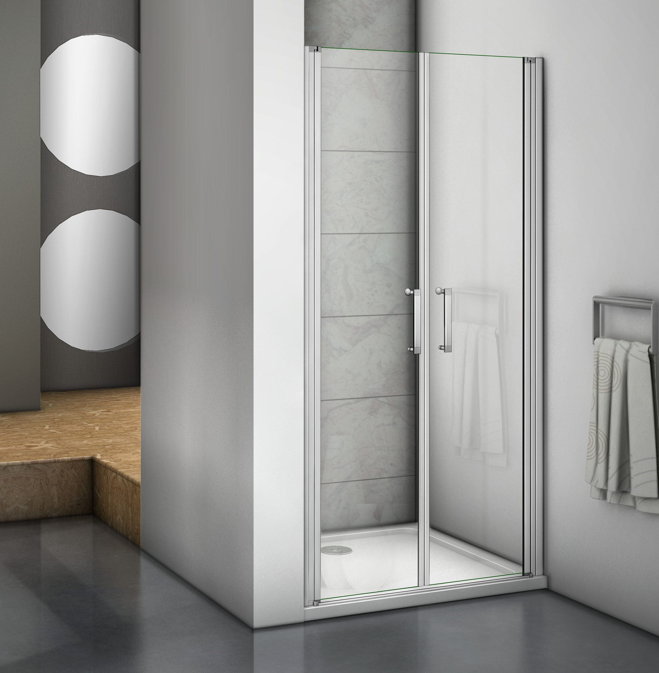 душевая дверь gooddoor mokka sd-90-c-we 90x185