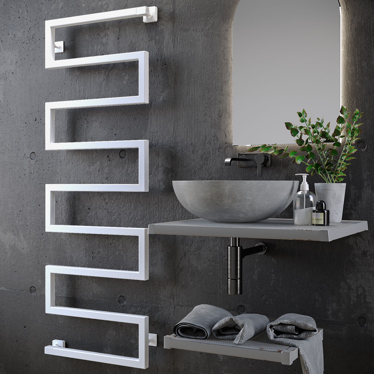 полотенцесушитель водяной stinox ultra 50x140 белый матовый