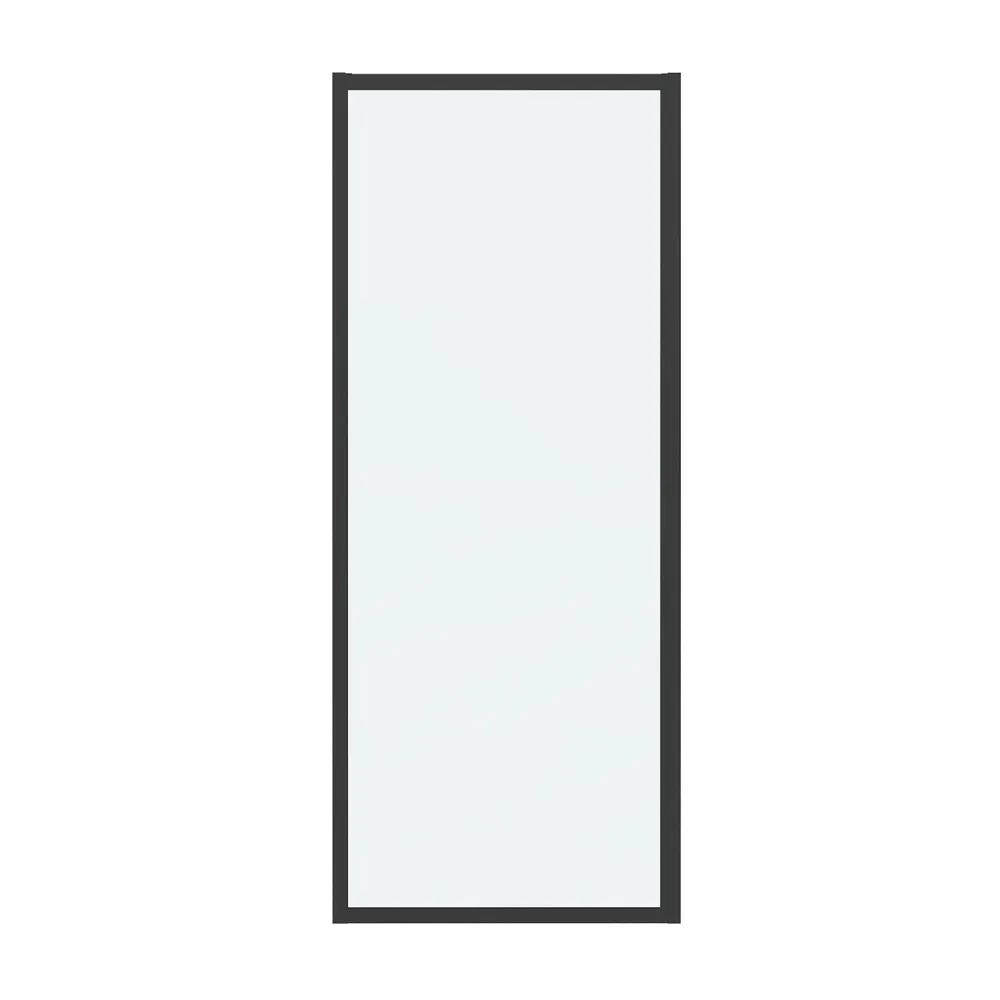 боковая стенка grossman cosmo 70x195 стекло прозрачное / профиль черный матовый