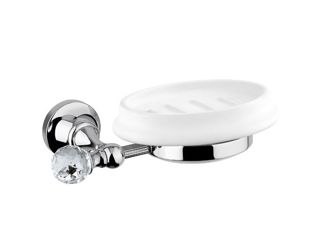 мыльница cezares olimp-sod-01-sw хром/swarovski