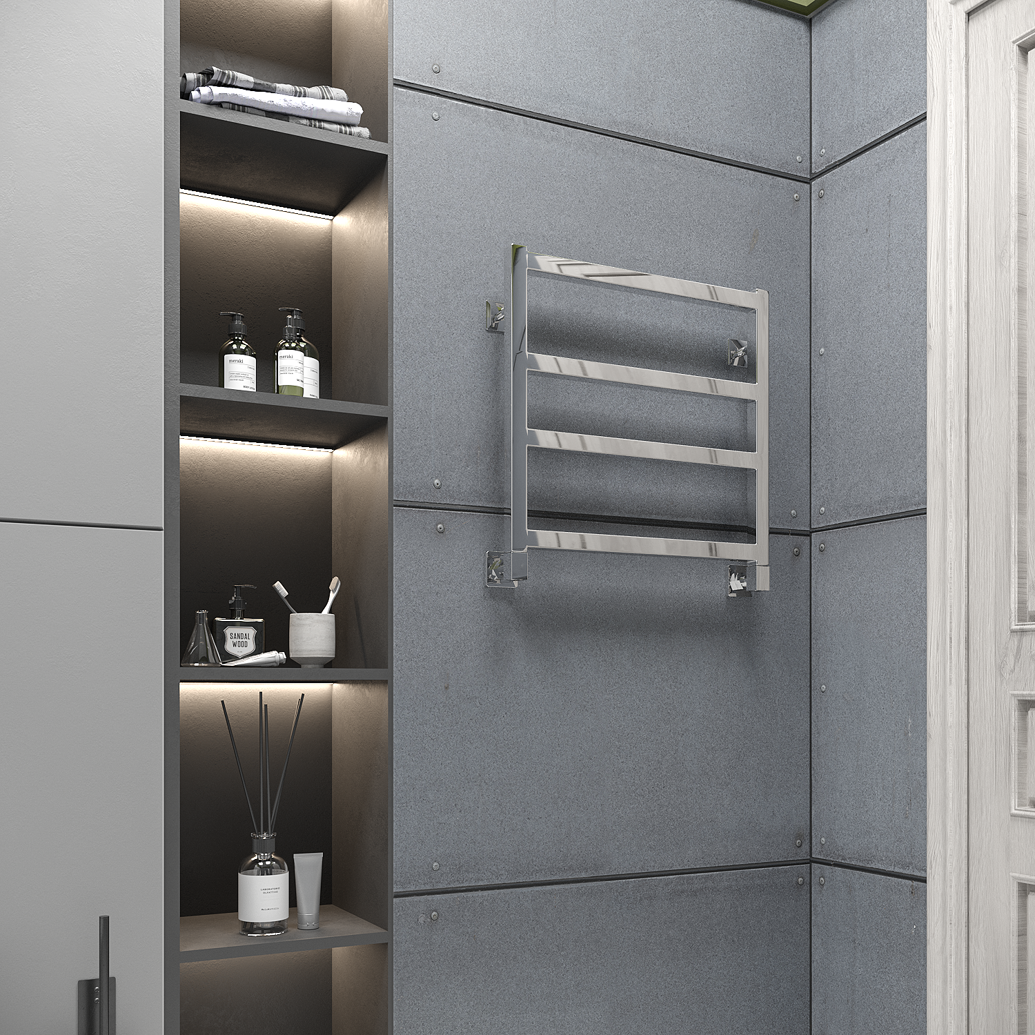 полотенцесушитель водяной stinox ancona 50x50