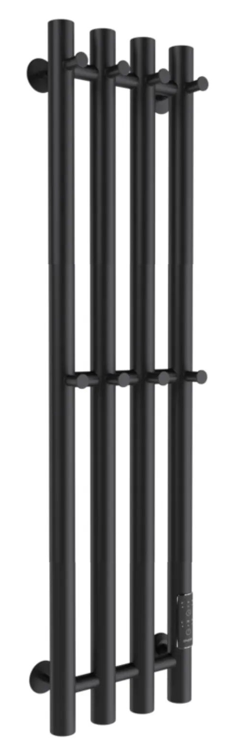 полотенцесушитель электрический маргроид ferrum inaro 4 снш 80x6x18 (8 крючков) черный матовый