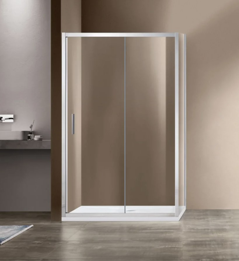 душевой уголок vincea garda vsr-1g8010cl 100x80 прозрачное стекло / профиль хром